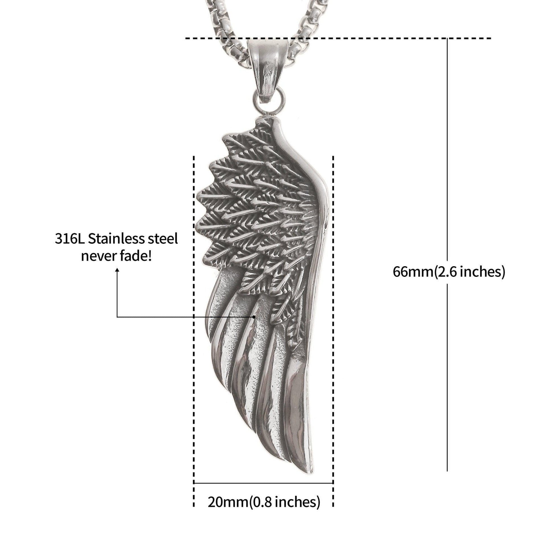 silber-halskette-flügel-anhänger-herren-silberkette