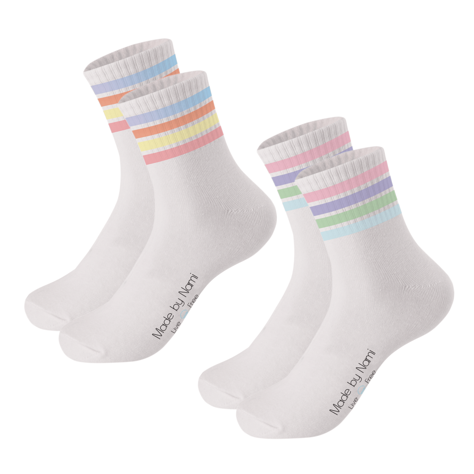 Made by Nami Surfer 2er Set Crew Socks - Set 4