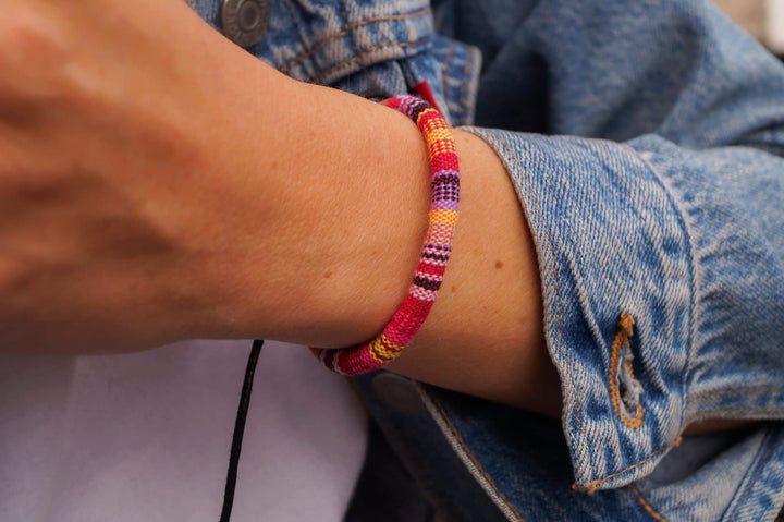 Bali Boho Armband - Pink - Made by Nami