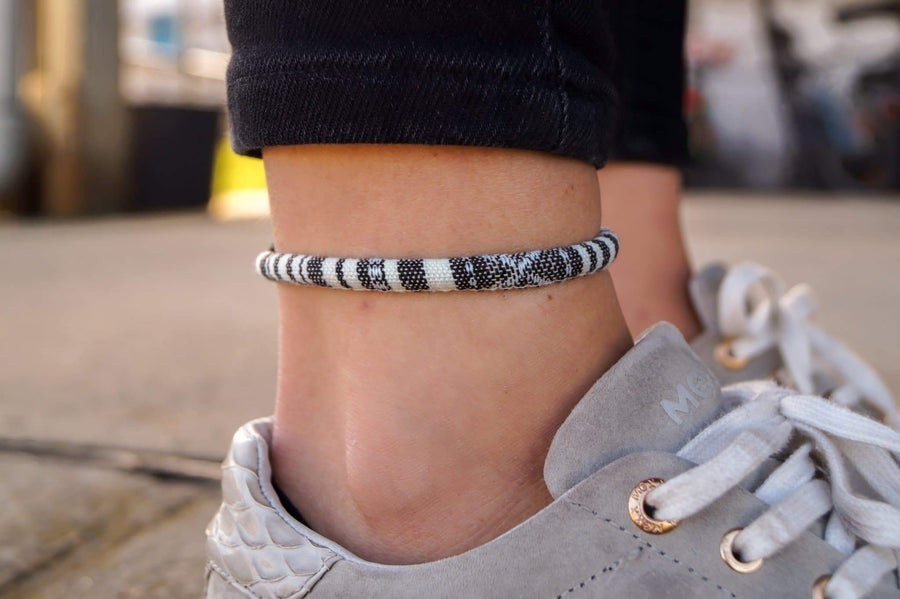 Bali Boho Fußband - Weiß - Made by Nami