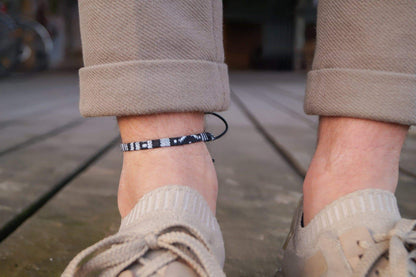 Bali Boho Flat Fußband - Schwarz - Made by Nami