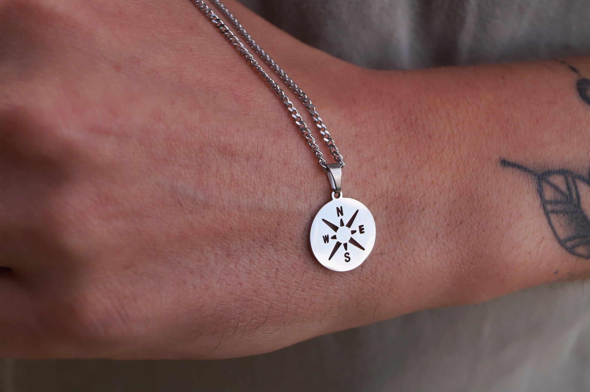 Made by Nami Surfer Herren Halskette - Silver Origin