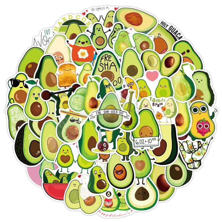 Made by Nami Surfer Sticker Set - Avocado