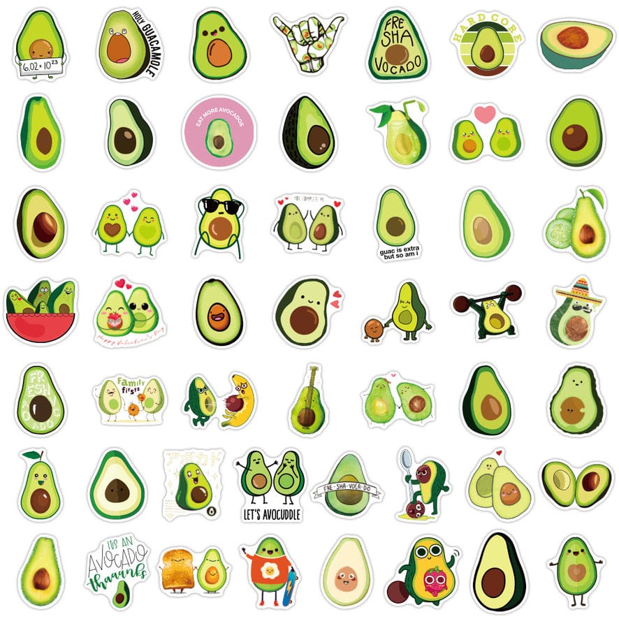 Made by Nami Surfer Sticker Set - Avocado
