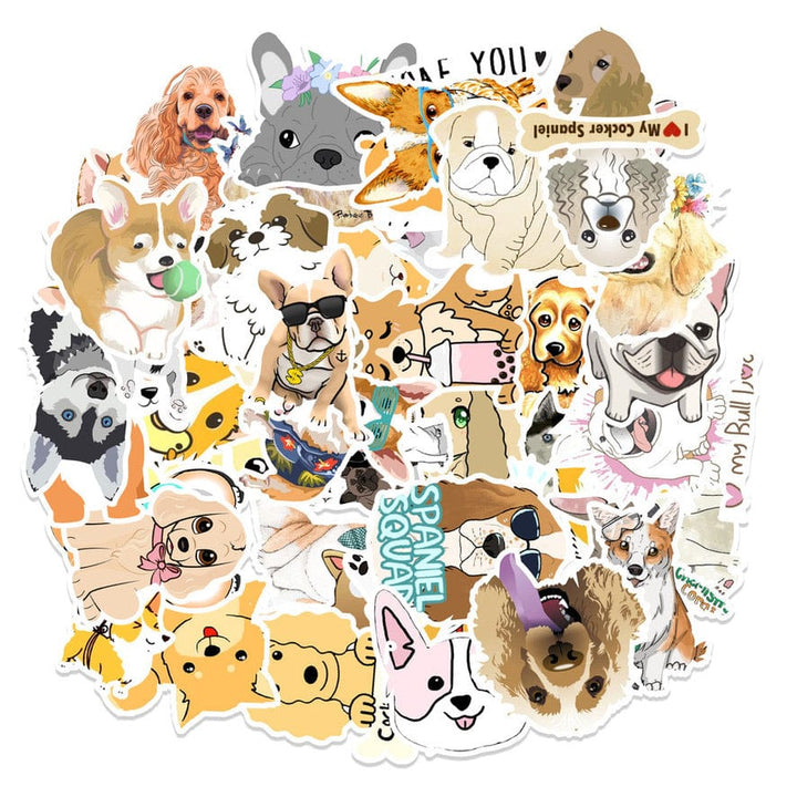 Made by Nami Surfer Sticker Set - Hunde